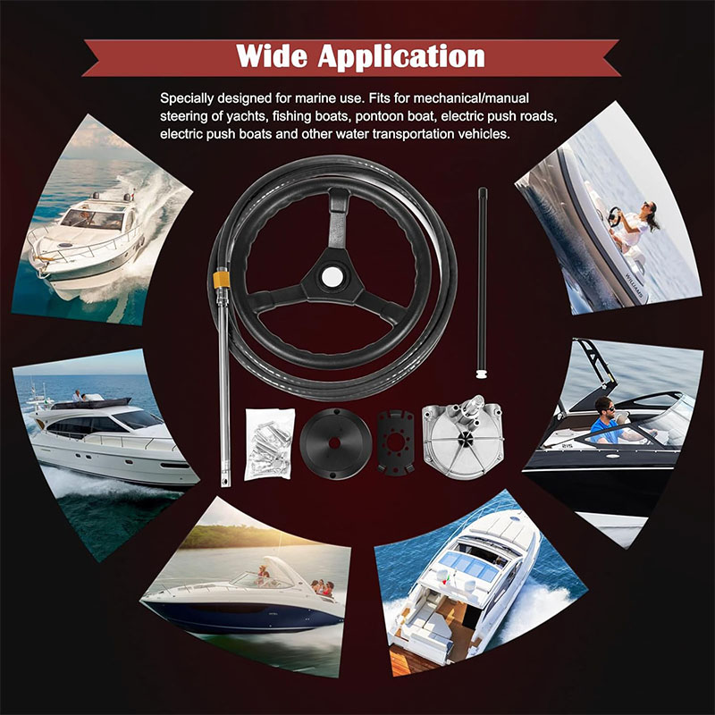 Boats Steering System, 15 Feet - Fishing Boat Steering Wheel ulasan dan harga
