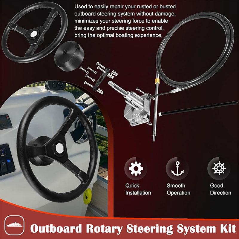 Boats Steering System, 15 Feet - Fishing Boat Steering Wheel ulasan dan harga