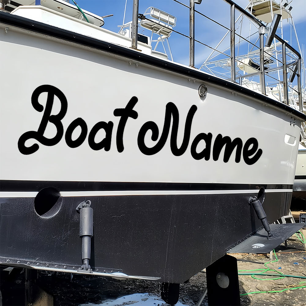 1PC Boat Stickers Customised W - Fishing Boat Oar ulasan dan harga