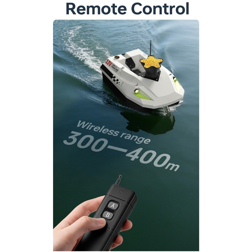 2.4GHz Wireless RC Boat Bait D - Fishing Boat Anchor Winch ulasan dan harga